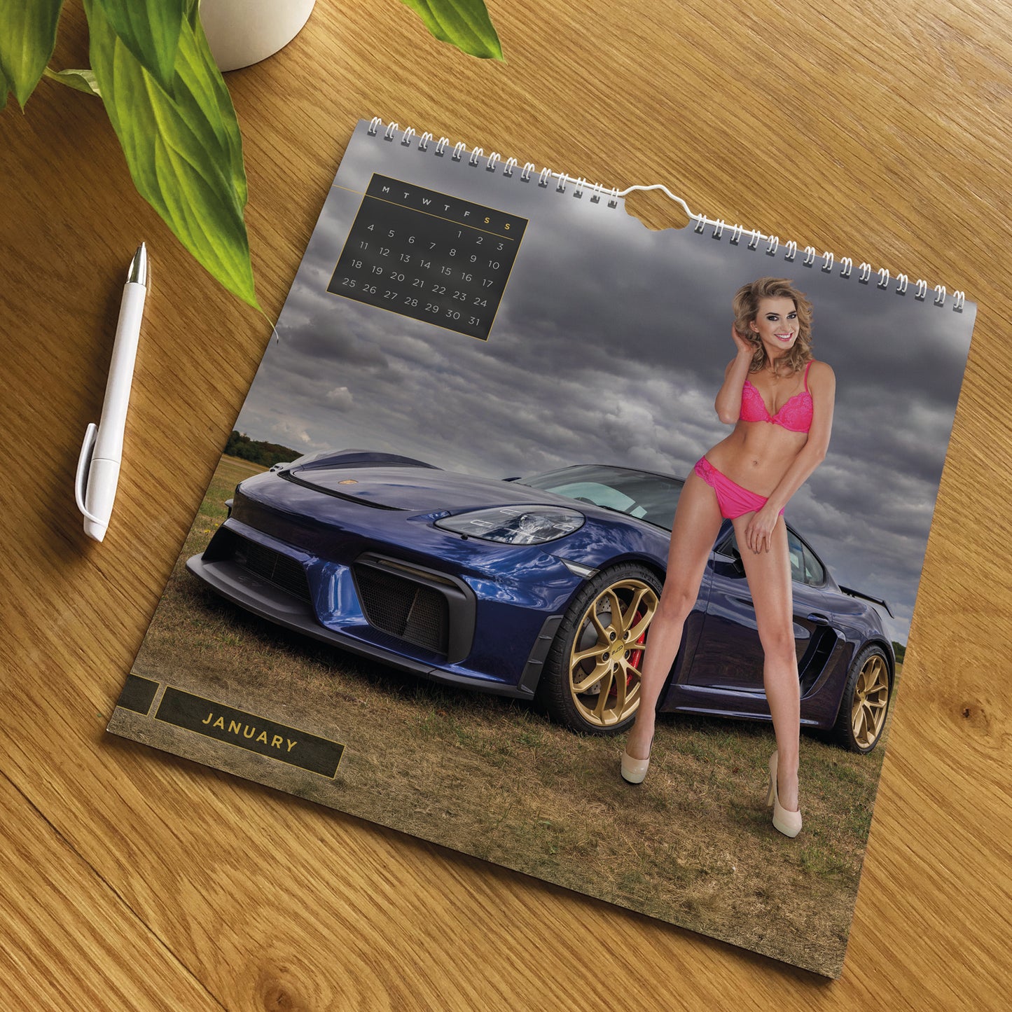 Girls & Cars Wiro Wall Calendar 2027