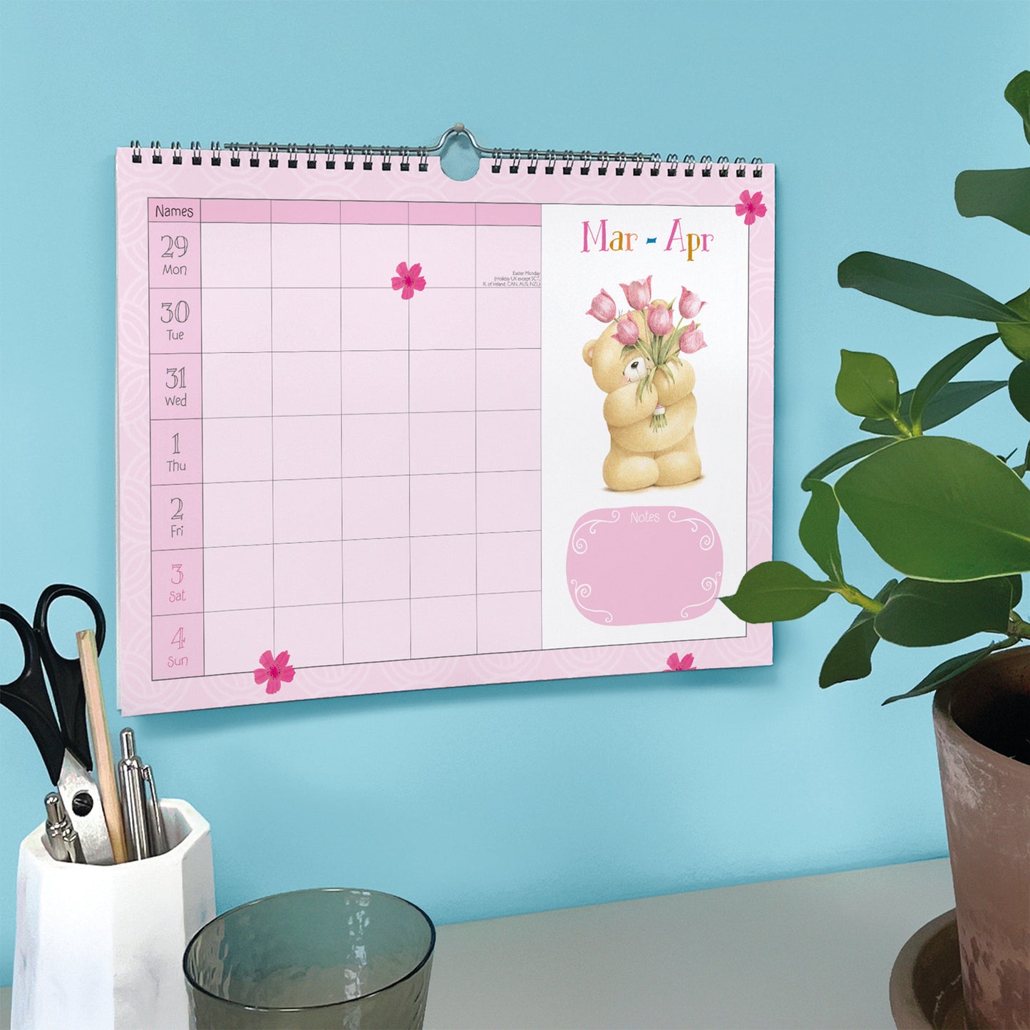 Forever Friends Week-To-View Planner A4 Calendar 2027