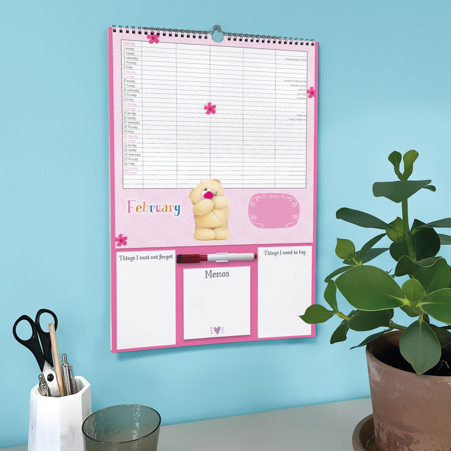 Forever Friends Planner A3 Calendar 2027