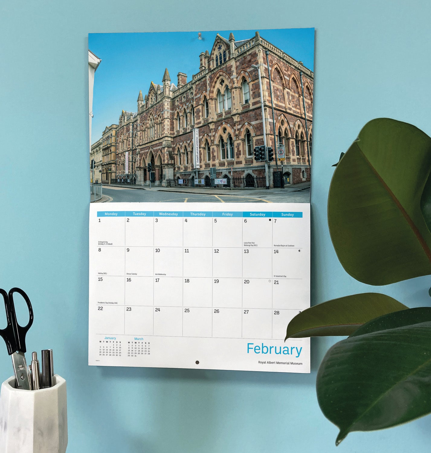 Exeter A4 Calendar 2027