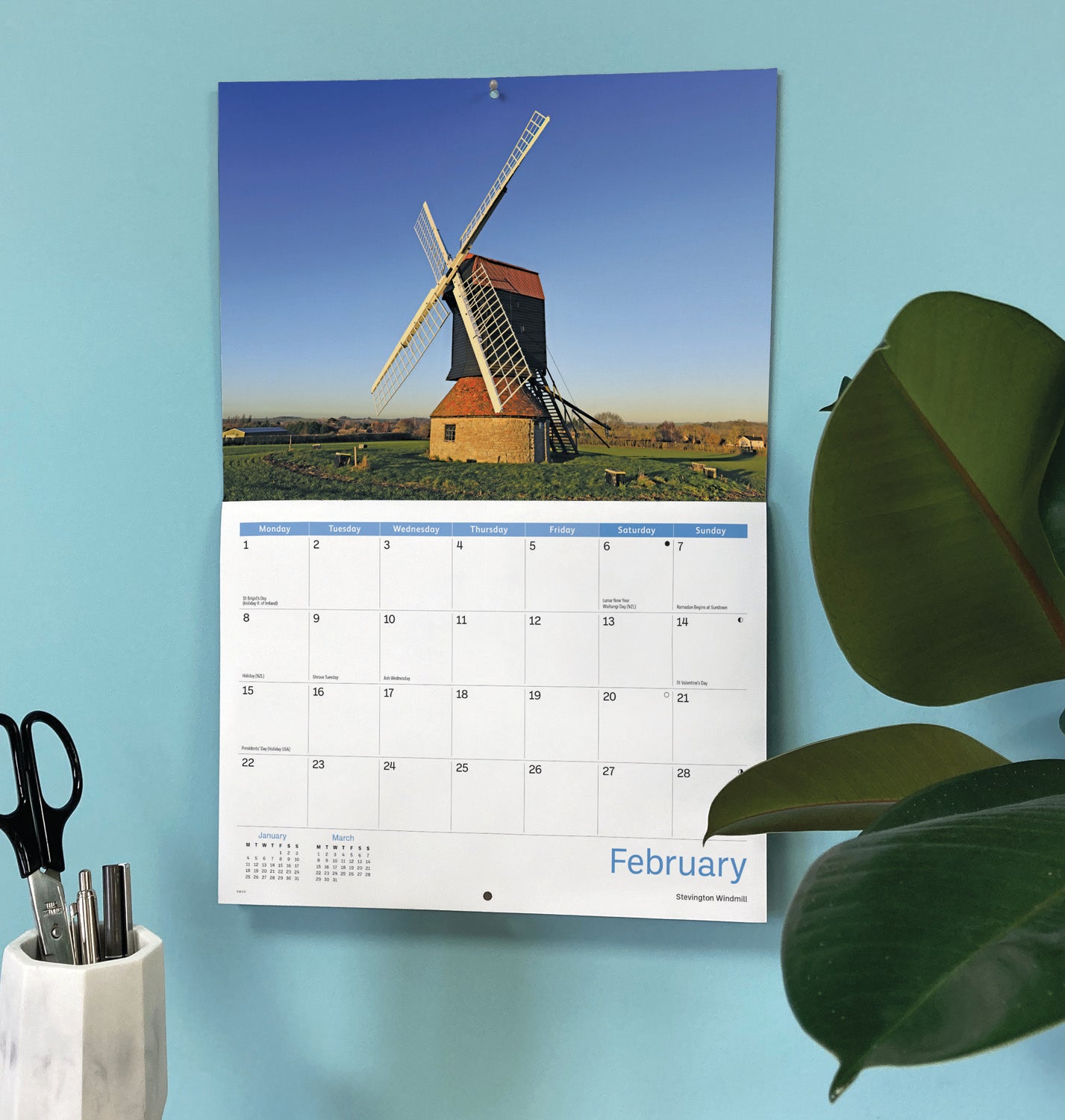 Bedfordshire A4 Calendar 2027