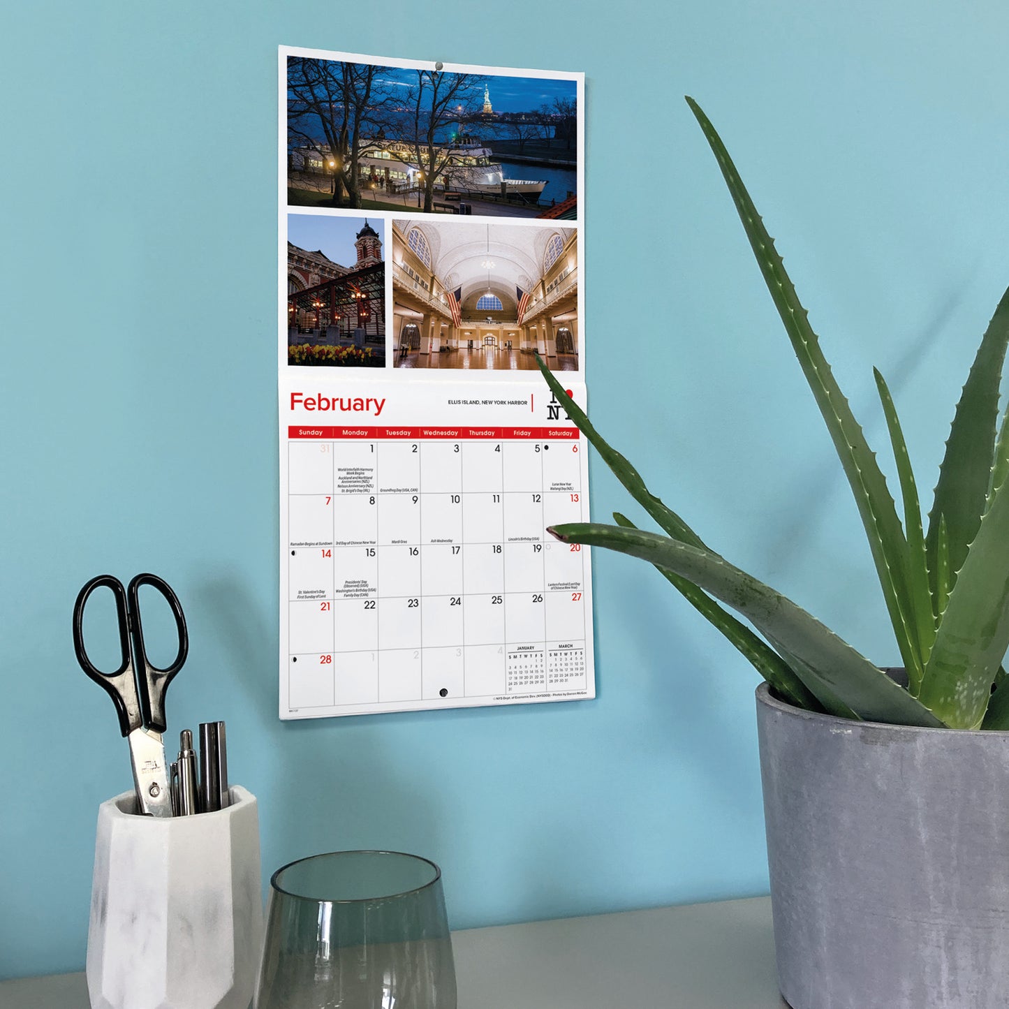 I Love NY, Mini Calendar 2027