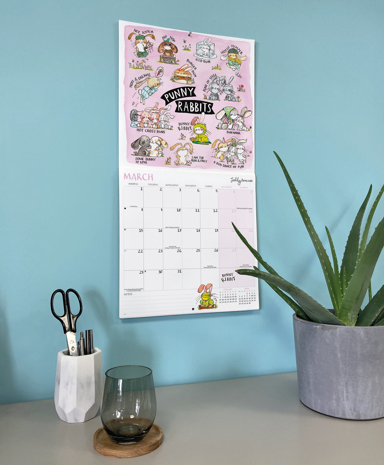 Jelly Armchair Wall Calendar 2027