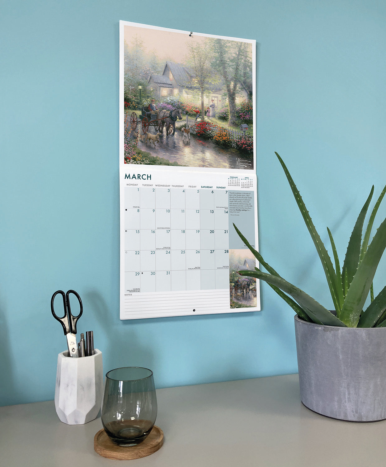 Kinkade Thomas, Simpler Times Wall Calendar 2027