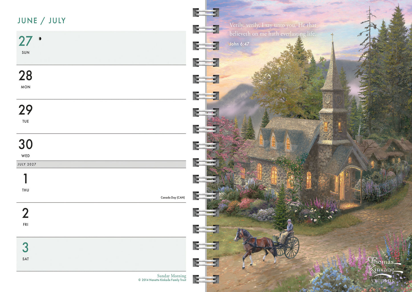 Kinkade Thomas, Lightposts for Living Deluxe Diary 2027