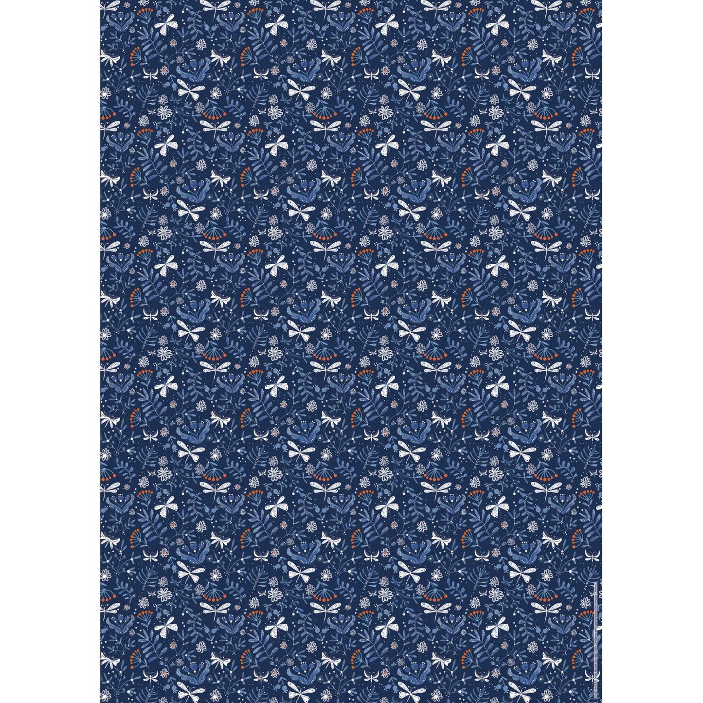 Gift Wrap & Tags - Oriental Blue (2 Sheets & 2 Tags)