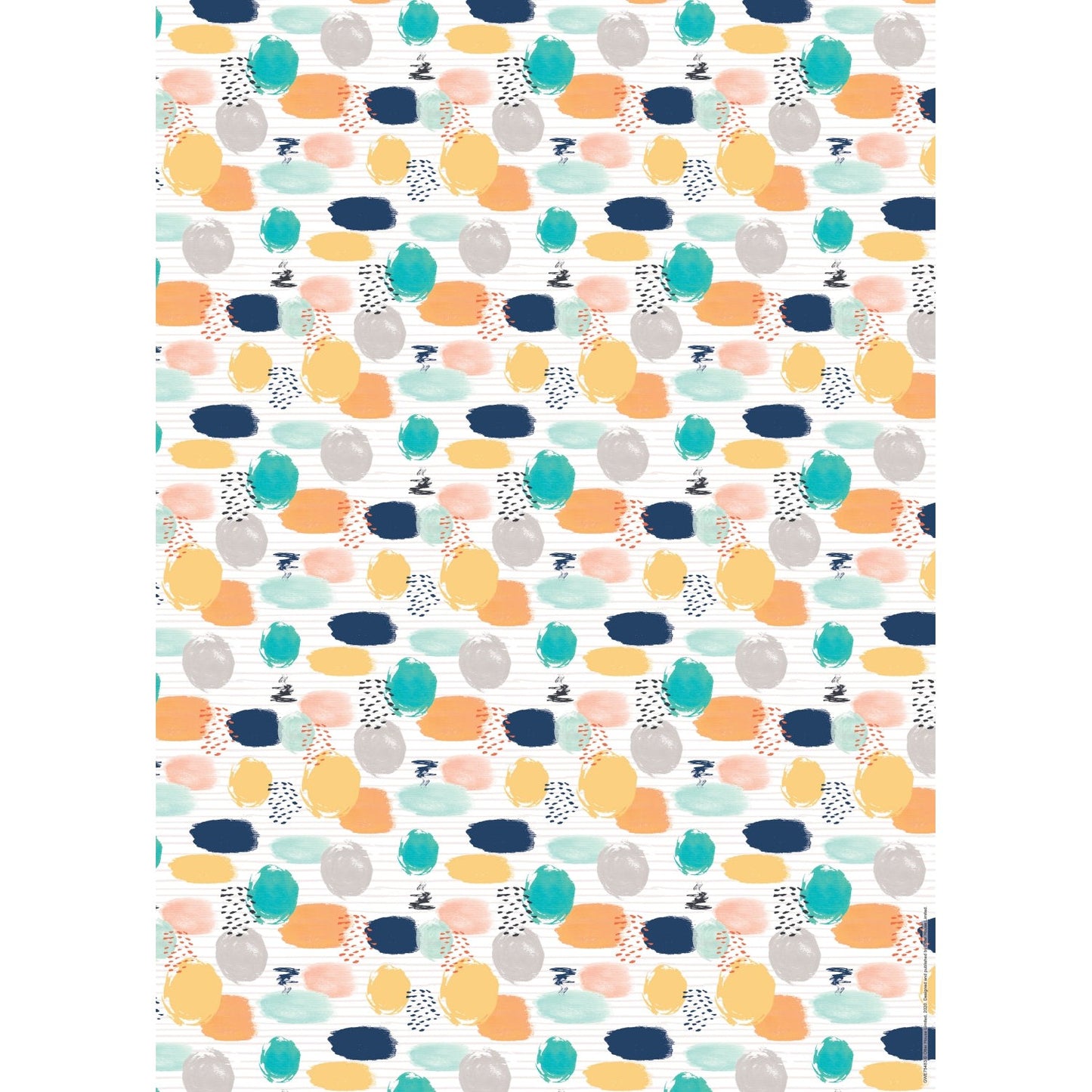 Gift Wrap & Tags - Pastel Shapes (2 Sheets & 2 Tags)