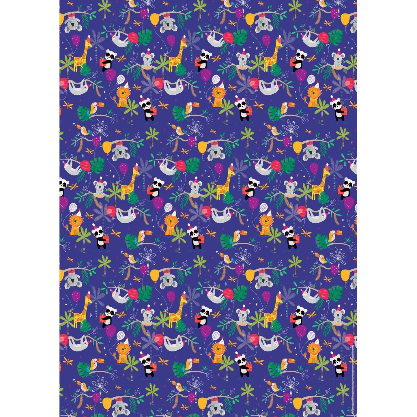 Gift Wrap & Tags - Animals & Presents (2 Sheets & 2 Tags)