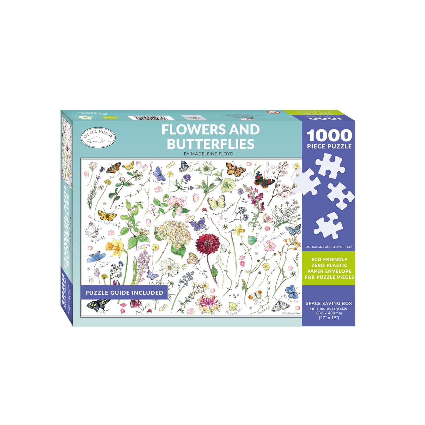 Madeleine Floyd Flowers & Butterflies - 1000 Piece Jigsaw Puzzle