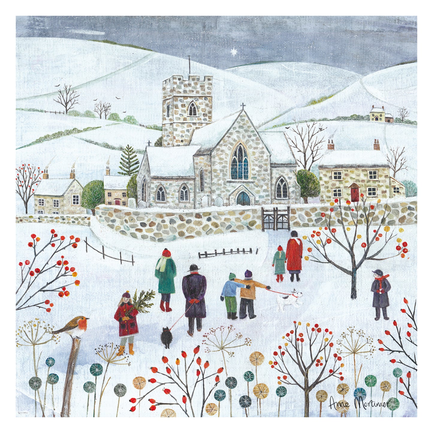 Luxury Christmas Card Pack - Winter Village