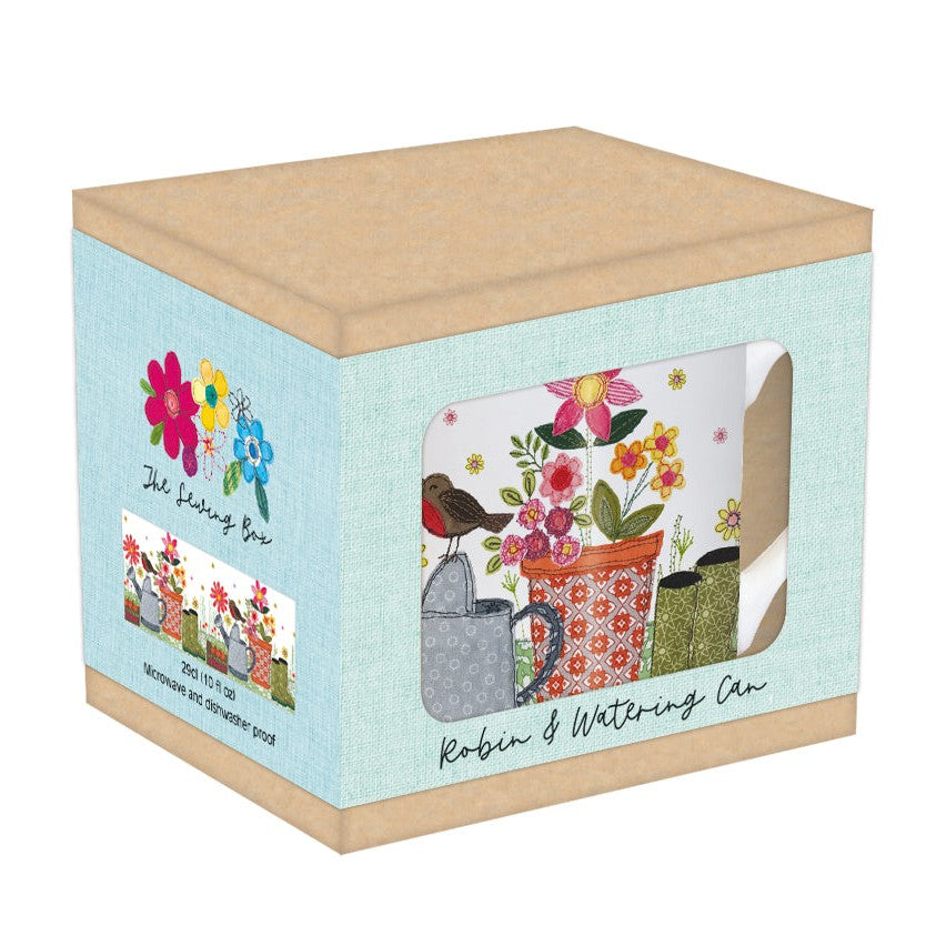 Robin & Watering Can - Tarka Mug