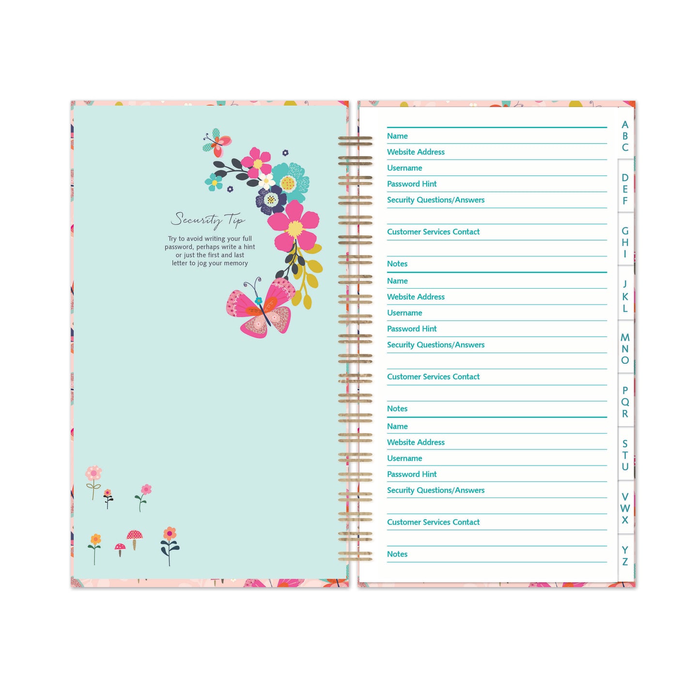 Butterflies Stationery - Password Book