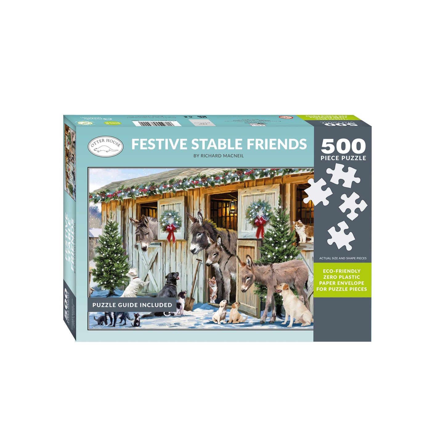 Festive Stable Friends - 500 Piece Jigsaw Puzzle