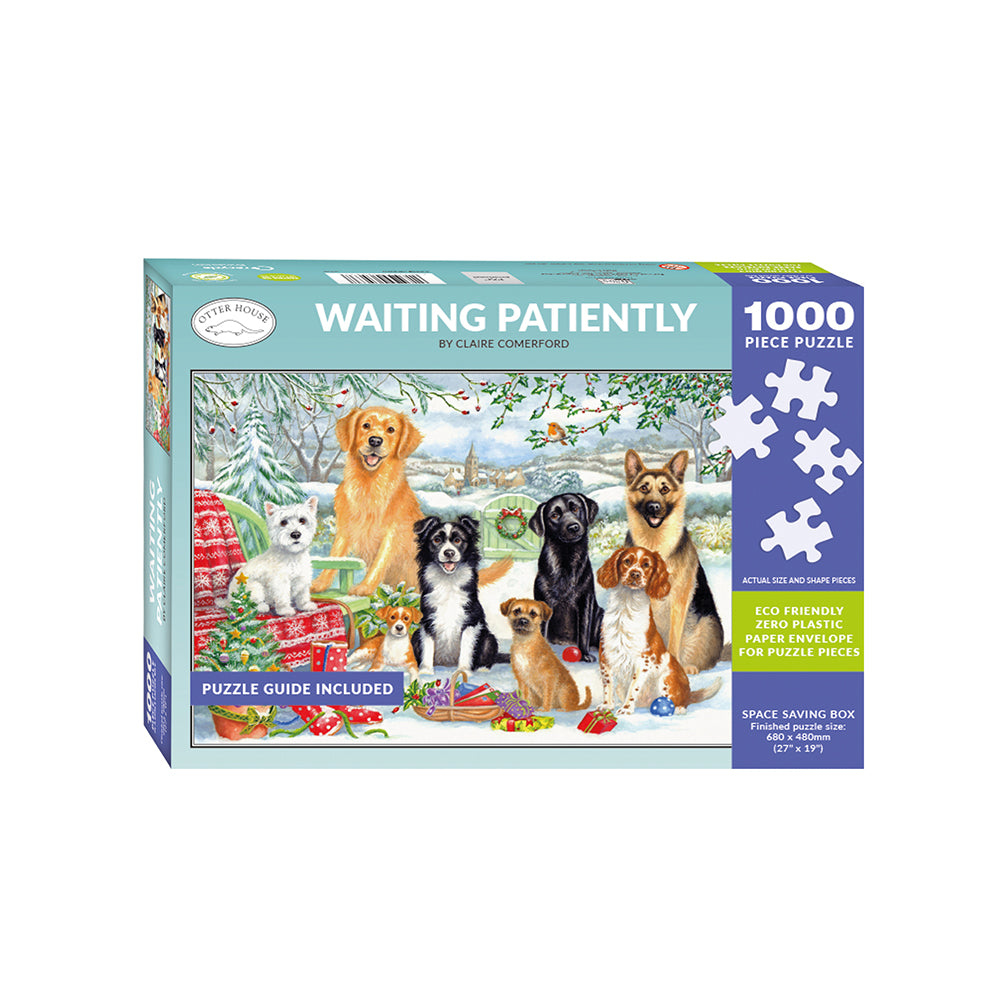 Christmas waiting Patiently - 1000 Piece Jigsaw Puzzle