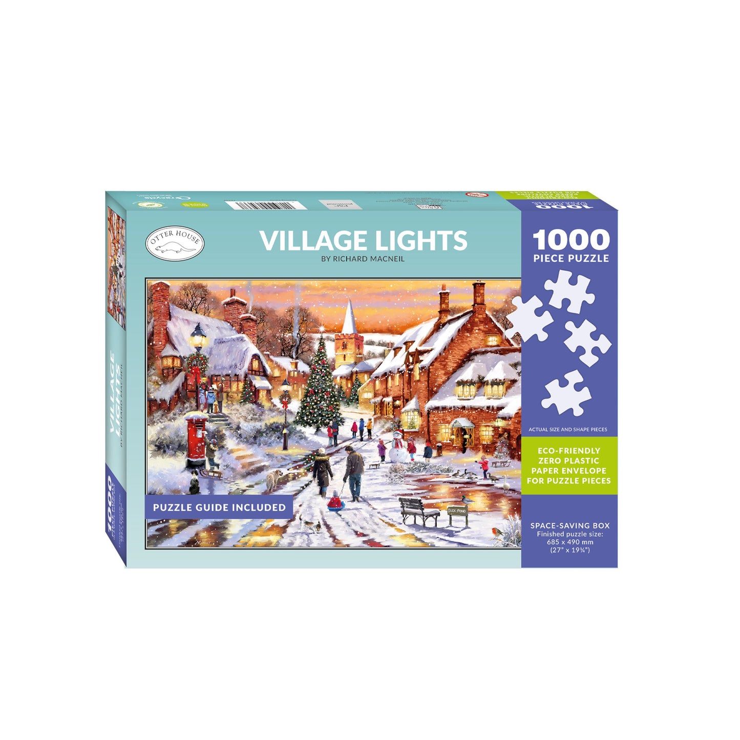 Christmas Village Lights - 1000 Piece Jigsaw Puzzle