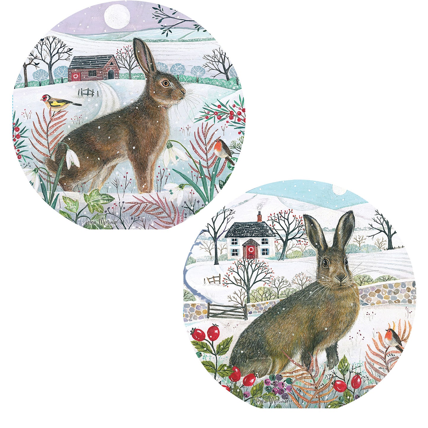 Luxury Christmas Card Pack - Country Hare