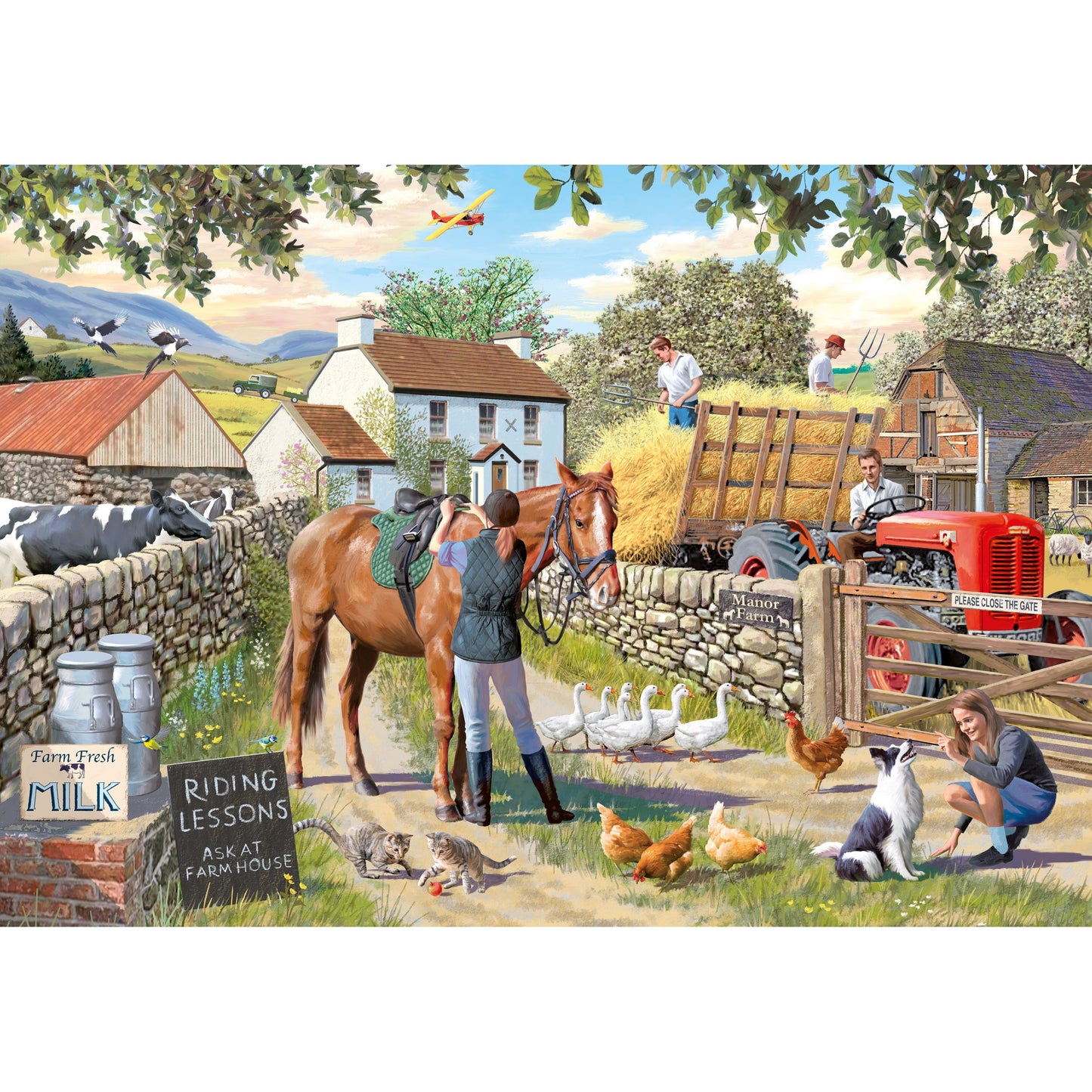 Manor Farm - 500 Piece Jigsaw Puzzle