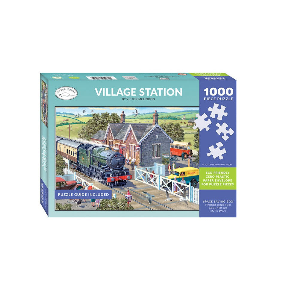Village Station - 1000 Piece Jigsaw Puzzle