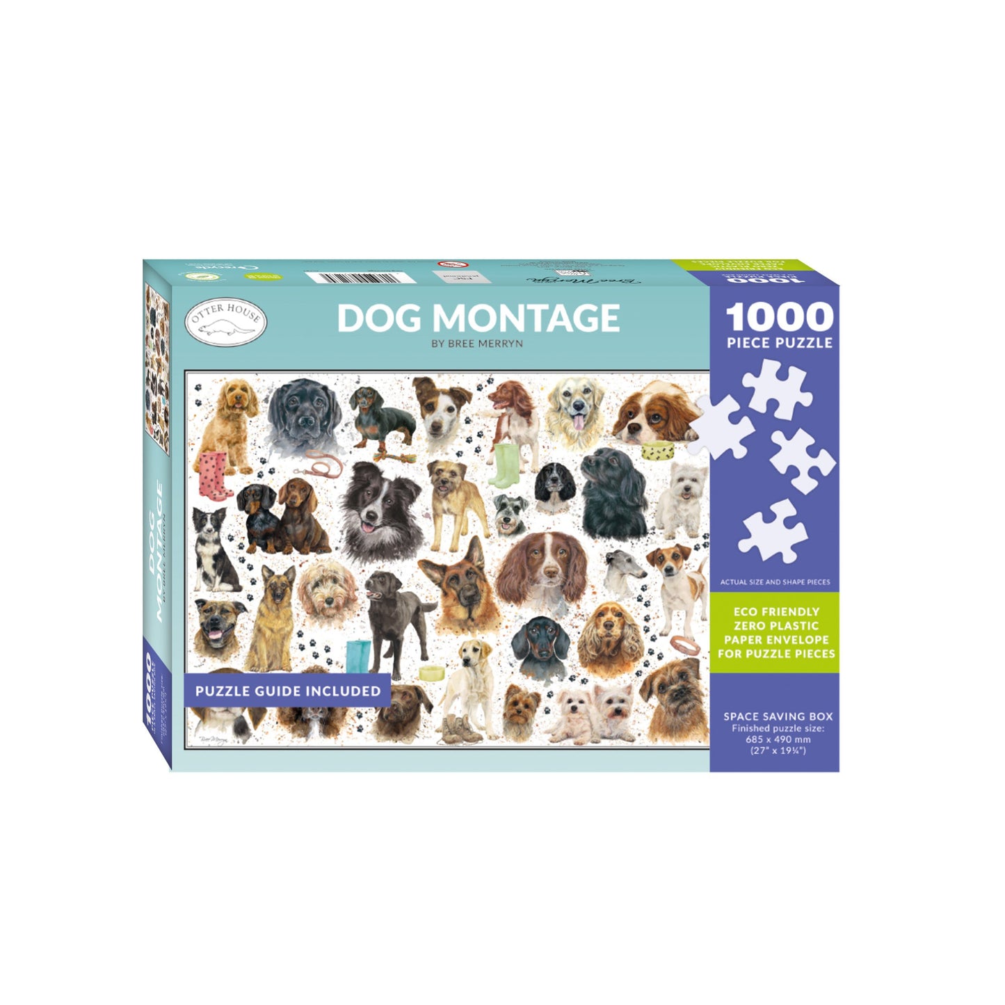 Bree Merryn - Dog Montage - 1000 Piece Jigsaw Puzzle