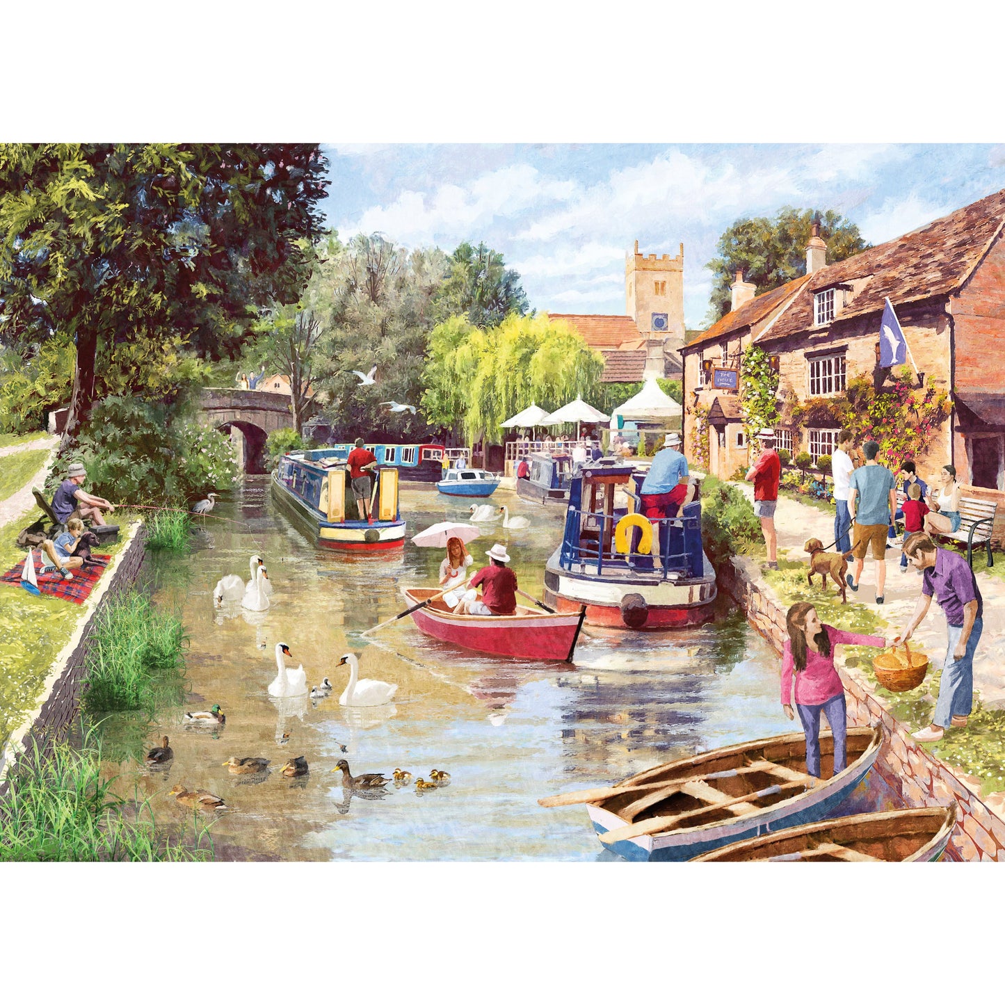 Canal Walk - 1000 Piece Jigsaw Puzzle