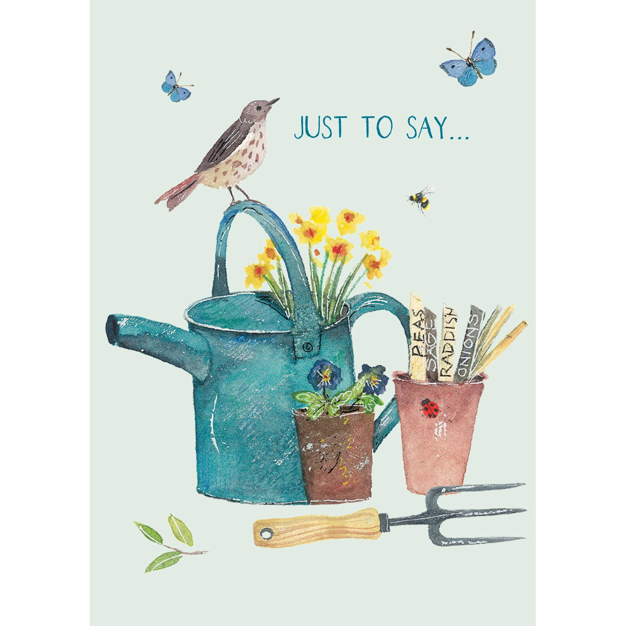 Mini Notecard Pack (6 Cards) - Water Can & Bird