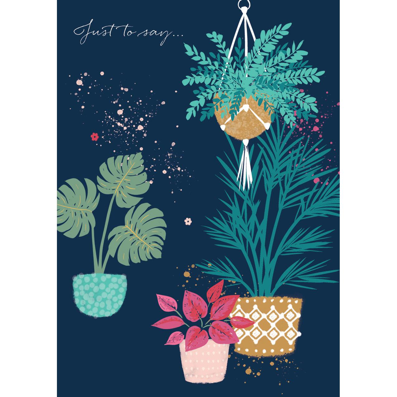Mini Notecard Pack (6 Cards) - Happy Plants - House Plants