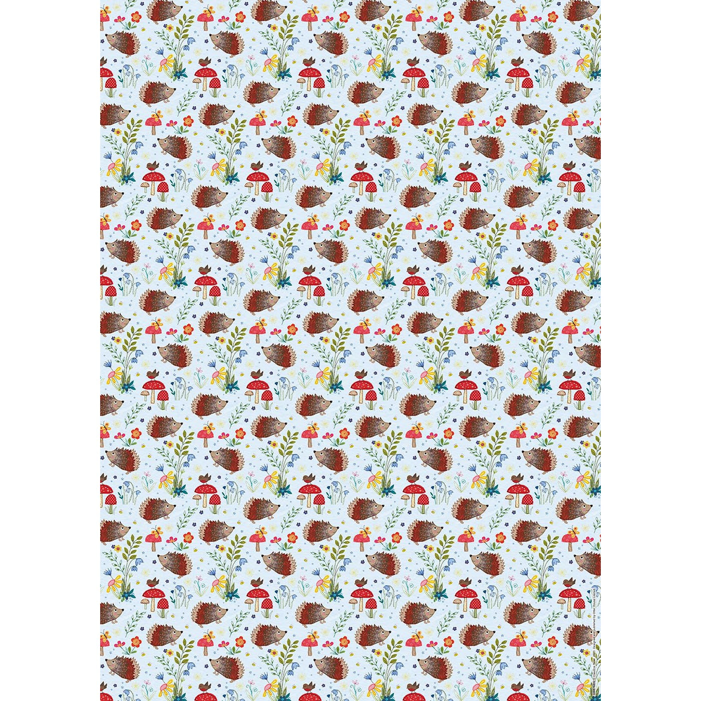 Gift Wrap & Tags - Hedgehogs (2 Sheets & 2 Tags)