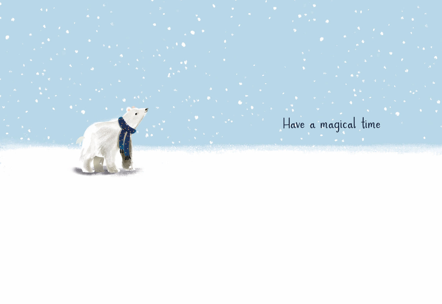 Christmas Card (Single) - Nephew - Polar Bear In Woods
