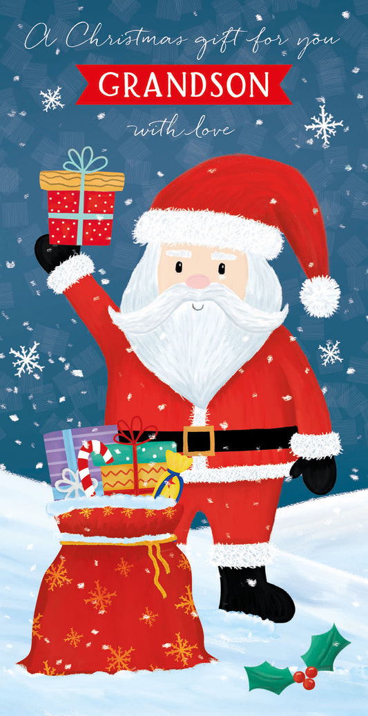 Christmas Money Wallet - Grandson - Santa & Gifts