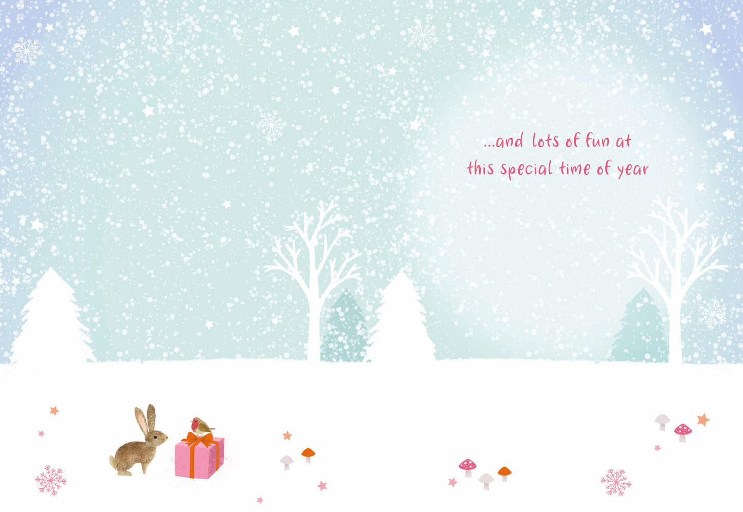 Christmas Card (Single) - Mummy - Snowman & Deer