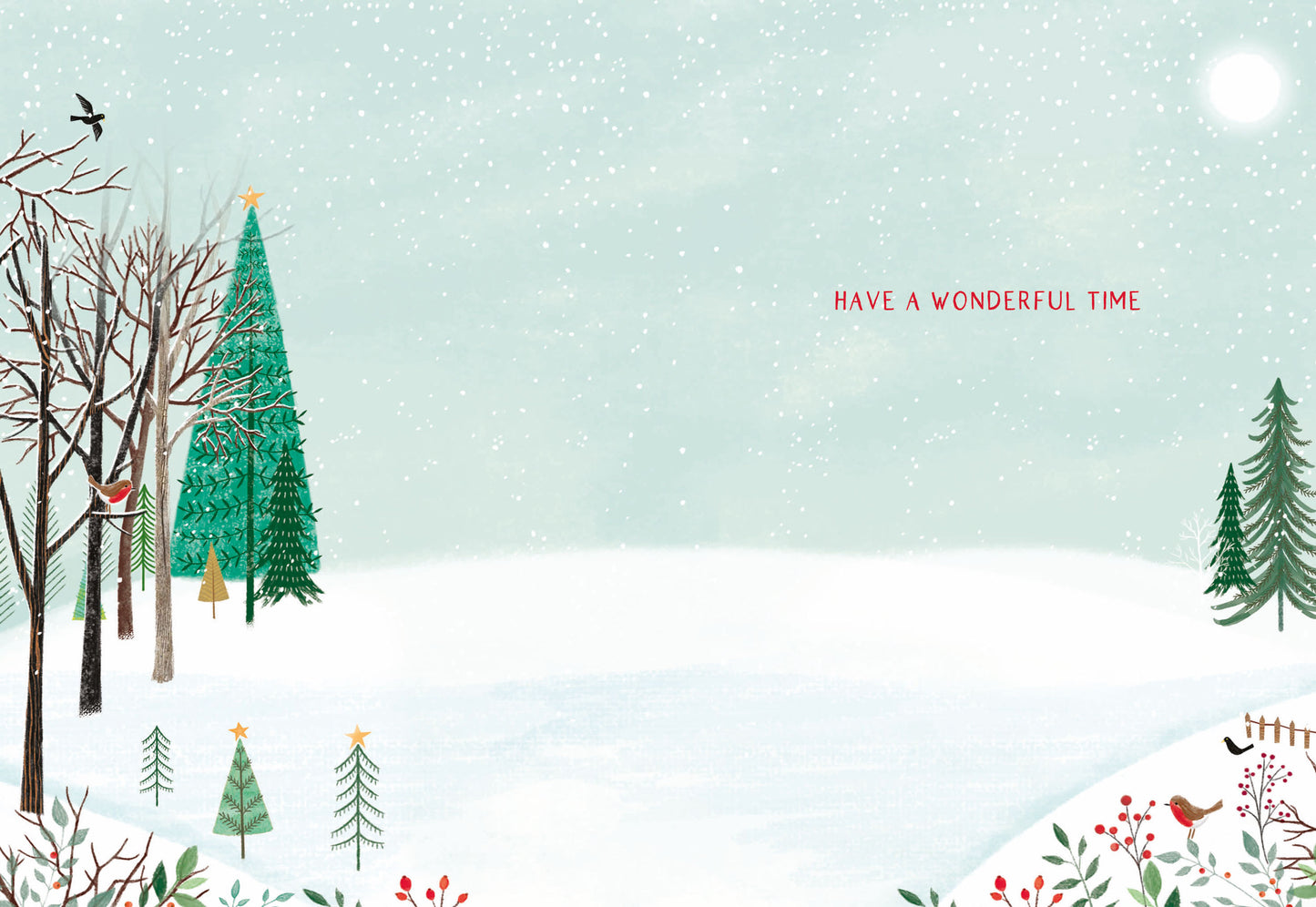 Christmas Card (Single) - Our House To Your House - House In The Woods