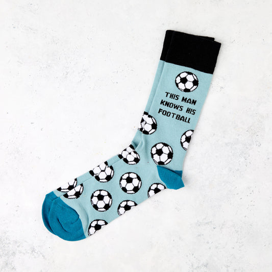 Socks - Fathers Day - This Man Knows His Football (1 Pair)