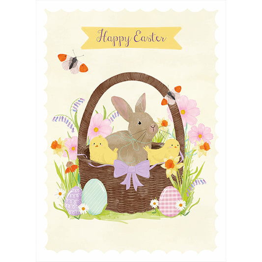Easter Card - Bunny in Basket
