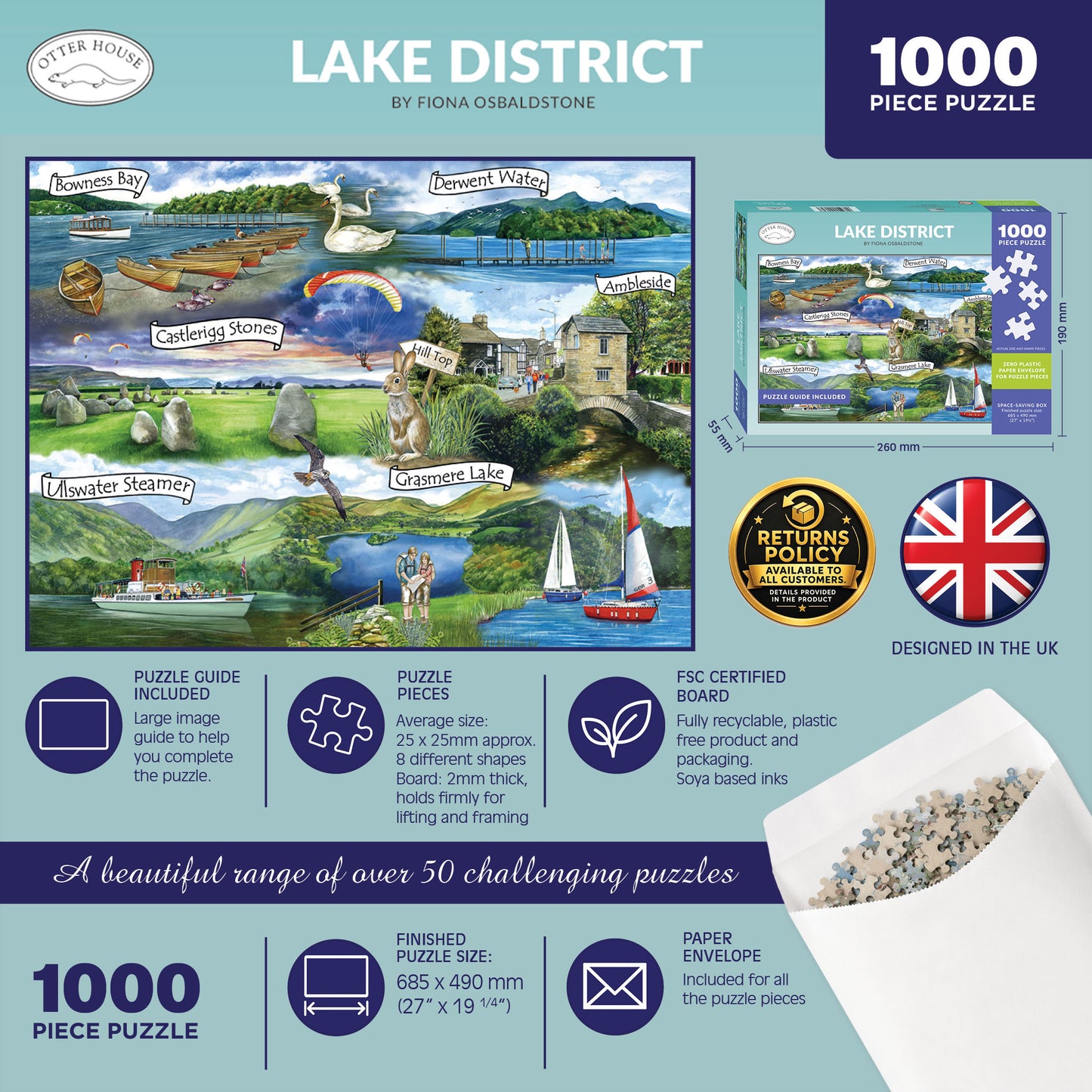 Lake District - 1000 Piece Jigsaw Puzzle