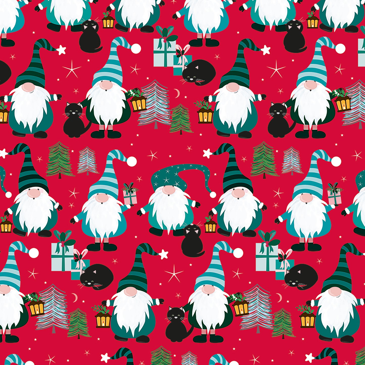 Christmas Wrap & Tags - Gonks & Friends (5 Sheets & 5 Tags)