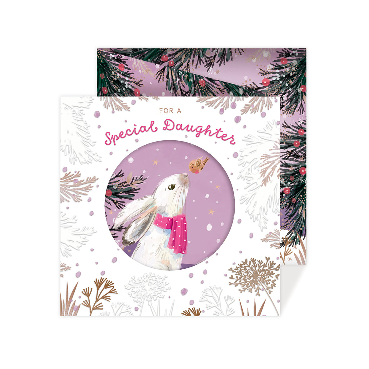 Christmas Card (Single) - Daughter - Bunny