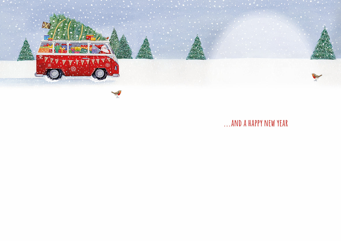 Christmas Card (Single) - Grandson - Campervan