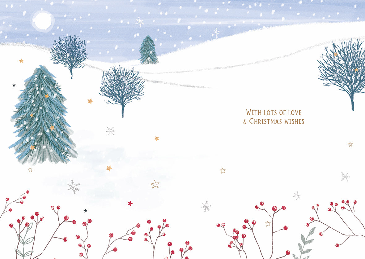 Christmas Card (Single) - Grandparents - Two Hares