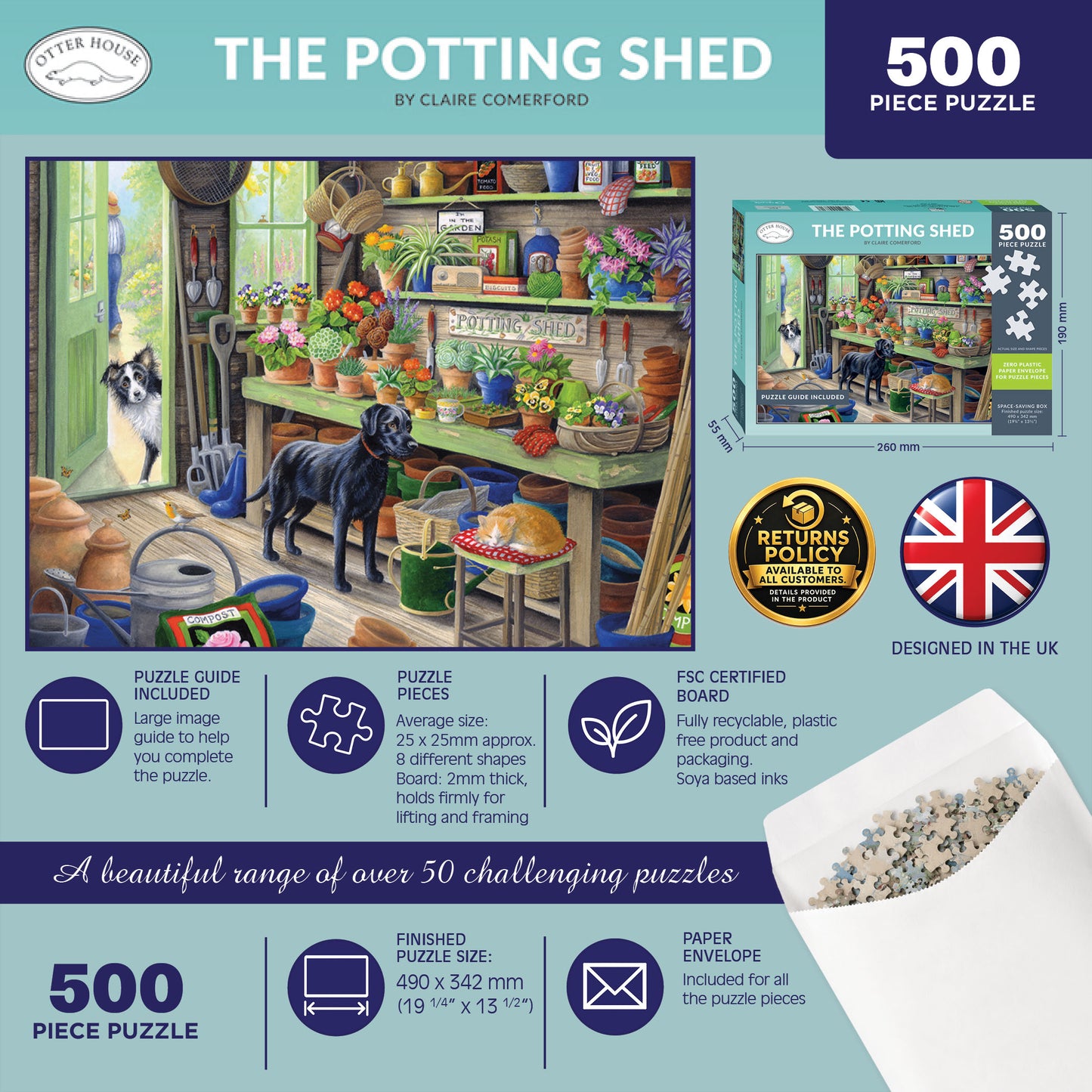 The Potting Shed 500 Piece Jigsaw Puzzle