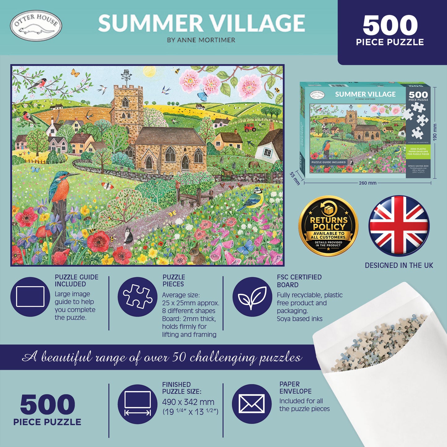 Summer Village 500 Piece Jigsaw Puzzle