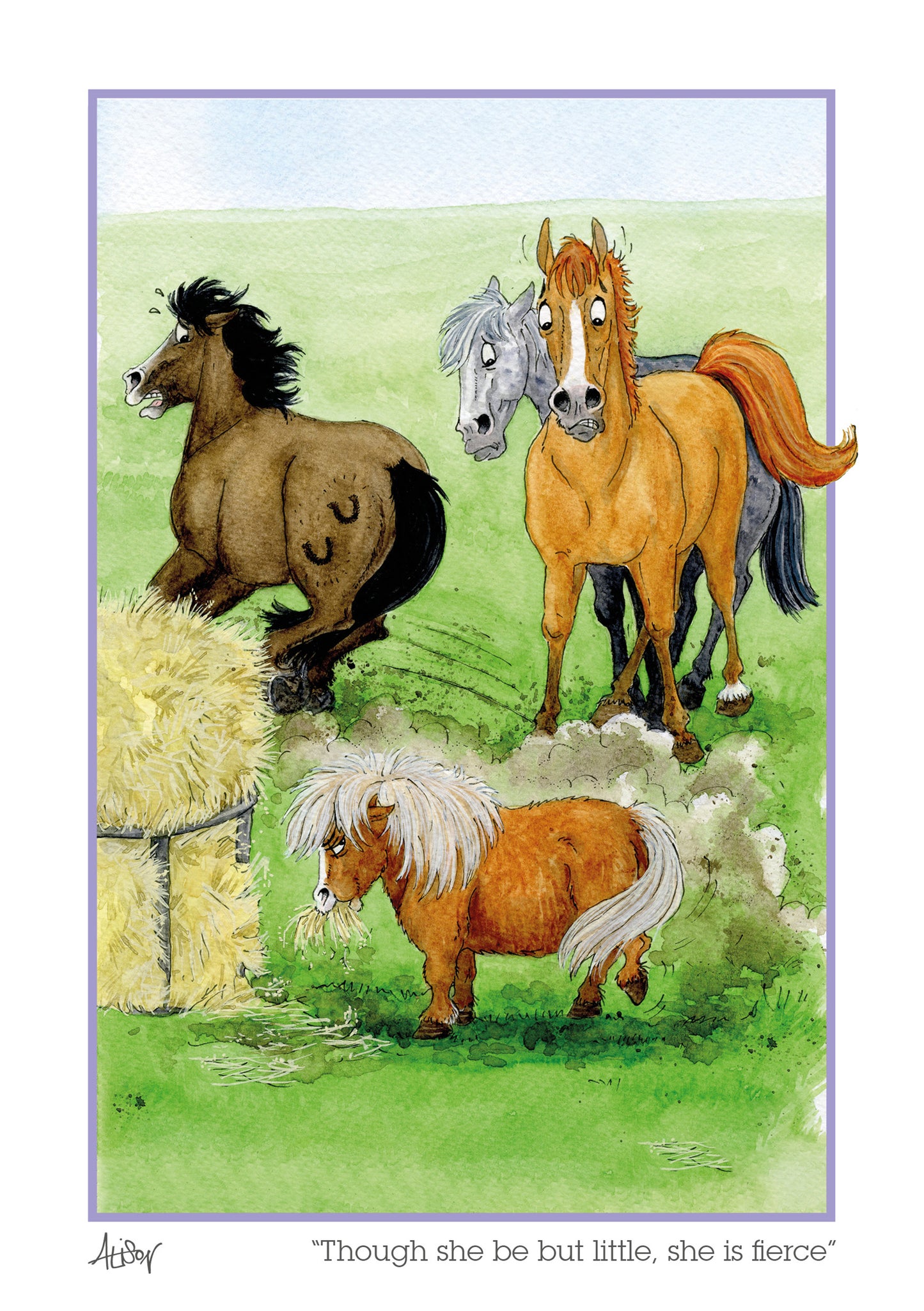 Alison's Animals Card - She is Fierce