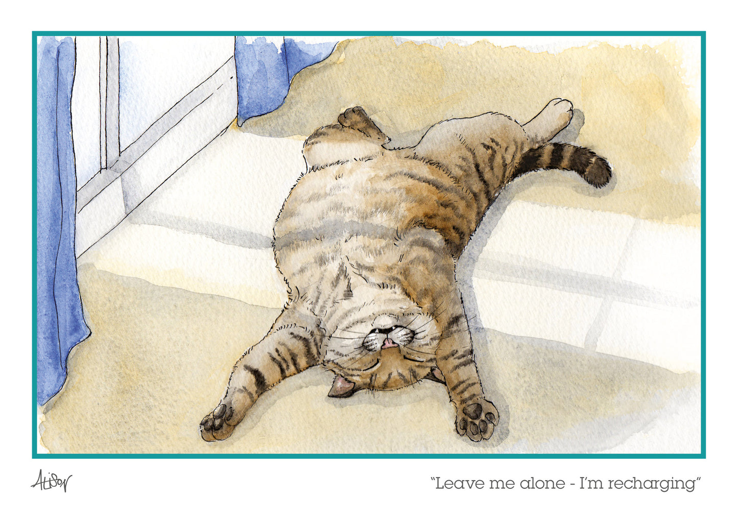 Alison's Animals Card - I'm Recharging