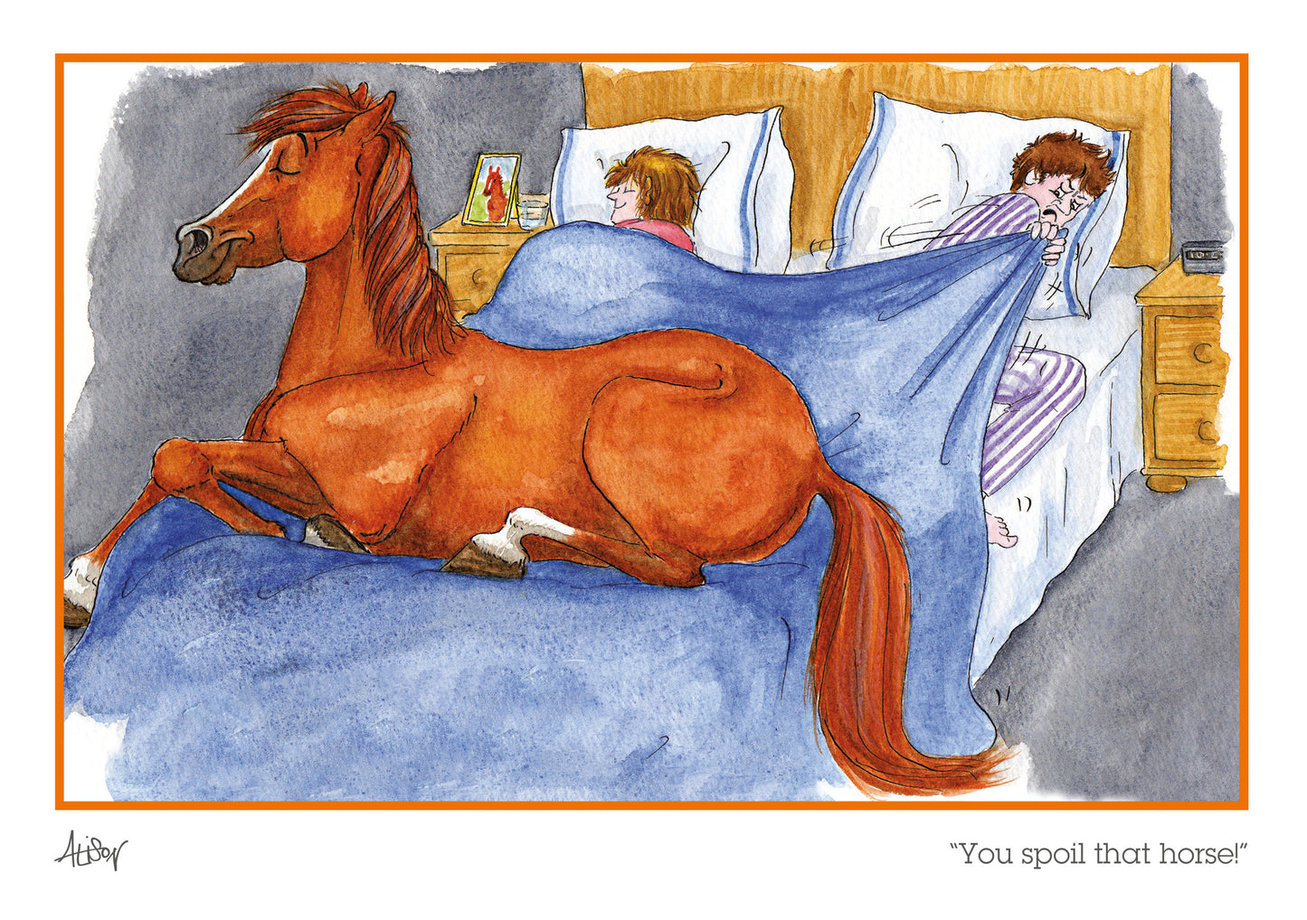 Alison's Animals Card - You Spoil That Horse