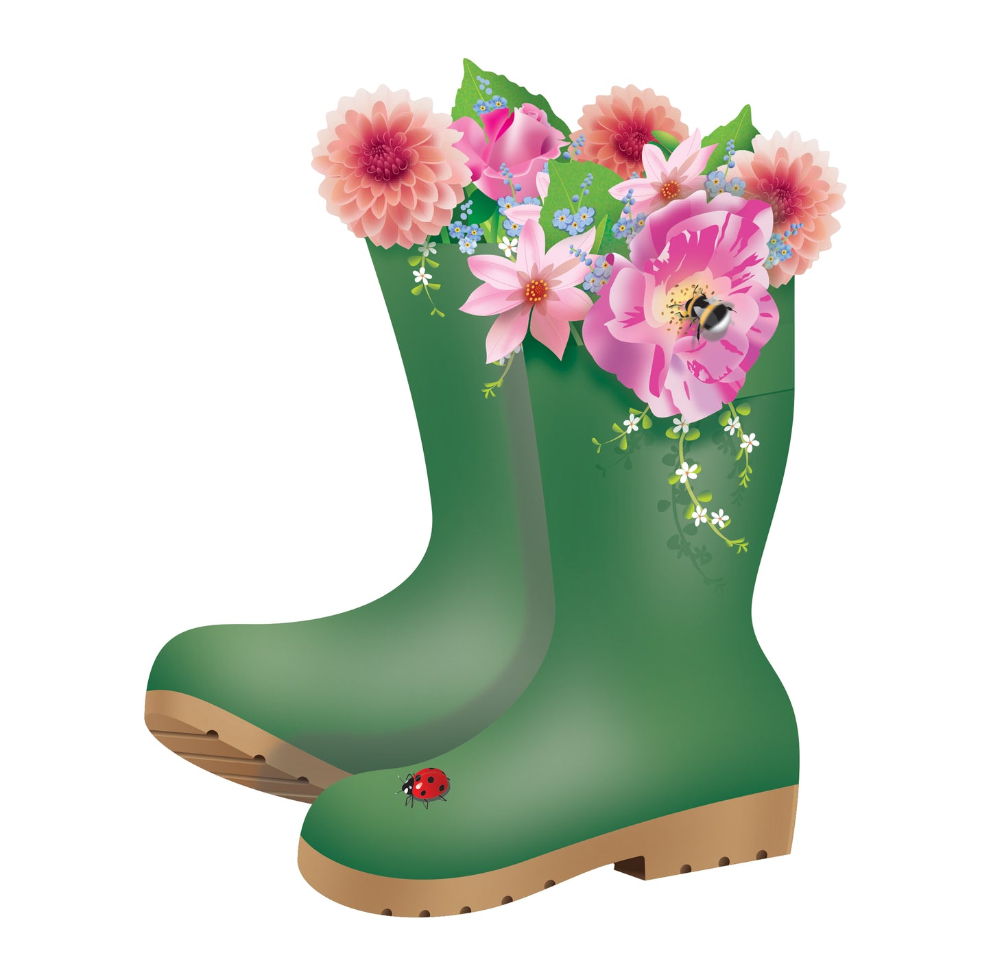 Special Delivery Card - Floral Boots