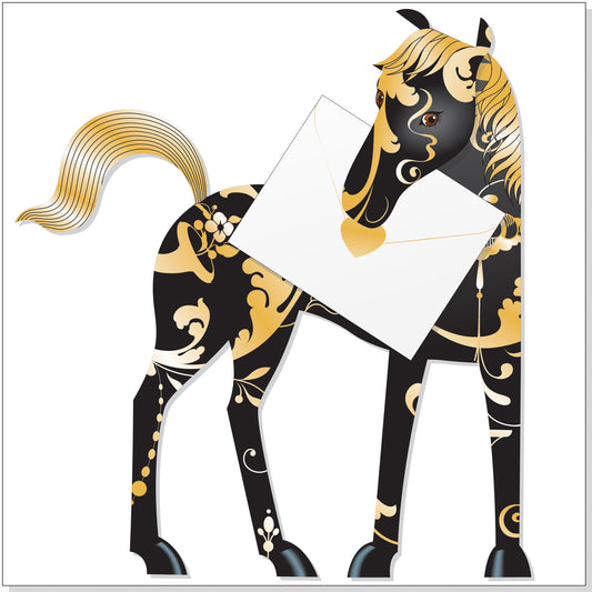 Special Delivery Card Collection - Wildlife - Horse (Midnight)