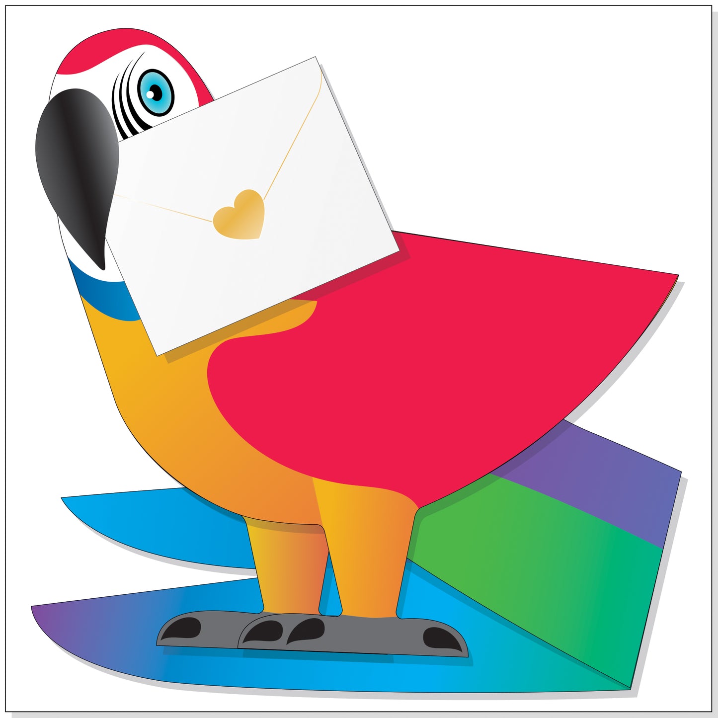 Special Delivery Card Collection - Parrot - Polly