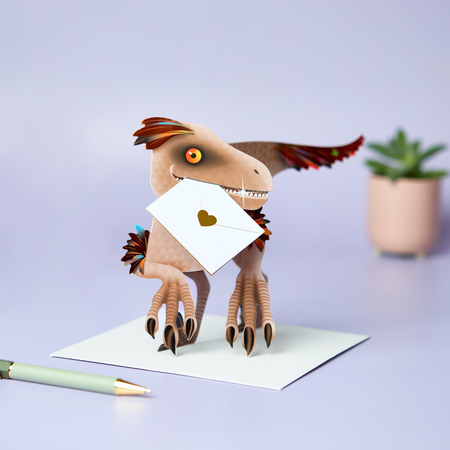 Special Delivery Card Collection - Dinosaur - Velociraptor