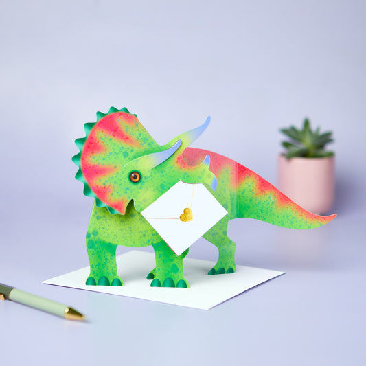Special Delivery Card Collection - Dinosaur - Triceratops