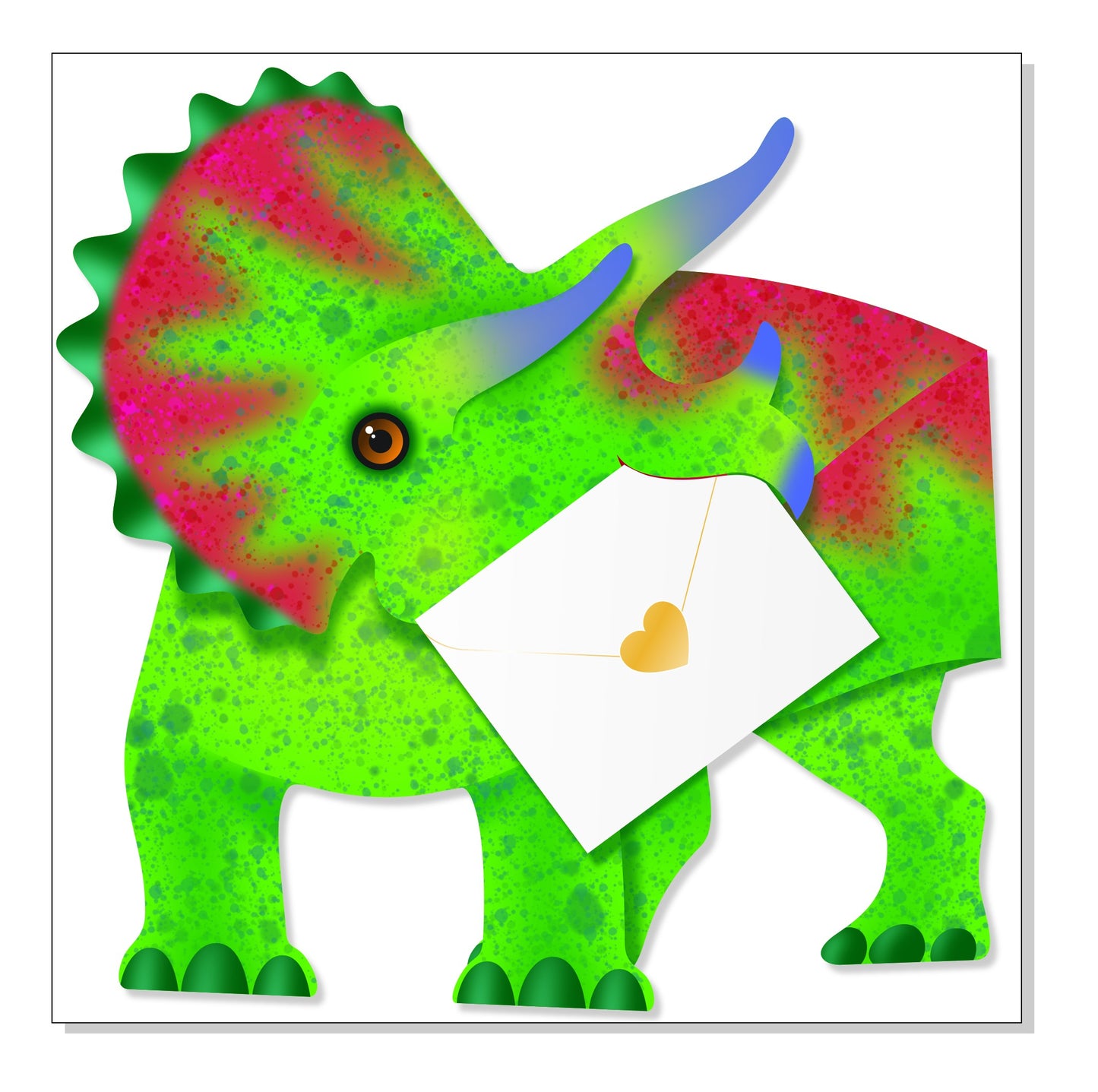 Special Delivery Card Collection - Dinosaur - Triceratops