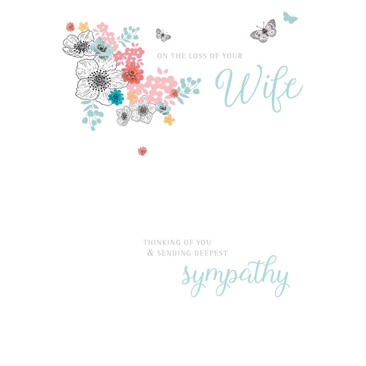 Sympathy Card - Loss Of Wife